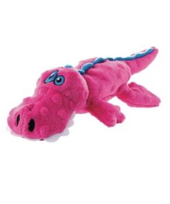 Squeaky Dog Toy-Crocodile Soft Toy For Dogs , 37cm - Pink