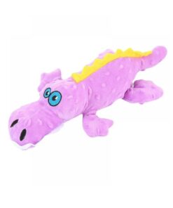 Squeaky Dog Toy-Crocodile Soft Toy For Dogs , 37cm - Purple