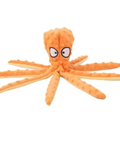 Squeaky Octopus Plush Toys - Orange