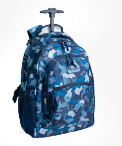 Squiggle Tweens Premium Trolley Backpack - Camo