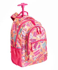 Squiggle Tweens Premium Trolley Backpack - Girl Power