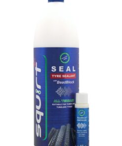 Squirt SEAL Tyre Sealant - 1 x 1000ml Bottle + 30ml BeadBlock Particles
