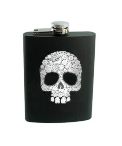 Stainless Steel Black Hip Flask