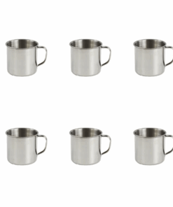 Stainless Steel Cups - 6 x 250ML