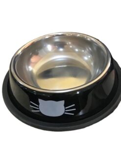 Stainless Steel Dog/Cat Bowl - Black