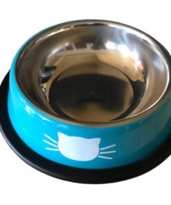 Stainless Steel Dog/Cat Bowl - Blue