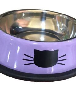 Stainless Steel Dog/Cat Bowl - Purple