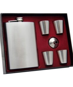 Stainless Steel Hip Flask Gift Set