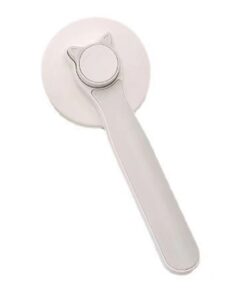 Stainless Steel Needle Automatic Cleaning Pet Brush, Pet Hair Comb - Grey