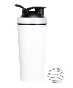 Stainless Steel Shaker Bottle - 750ml - White
