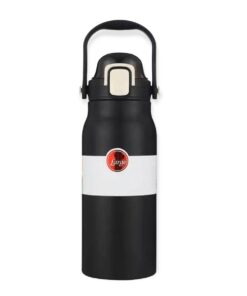 Stainless Steel Travel Flask 1L Drink It Up Insulated Flask Hot & Cold - Black