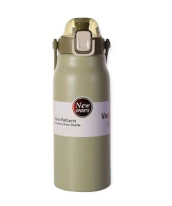 Stainless Steel Travel Flask 1L Drink It Up Insulated Flask Hot & Cold - Green