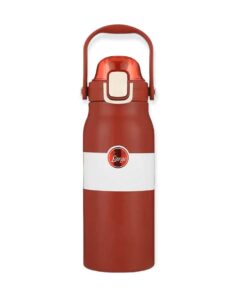 Stainless Steel Travel Flask 1L Drink It Up Insulated Flask Hot & Cold - Red