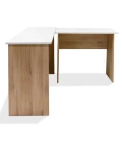 Steel & Rose Clive L-Desk, White