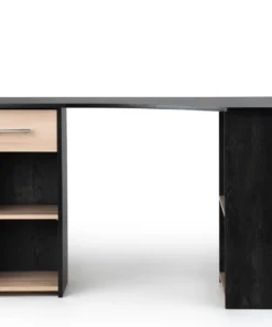 Steel & Rose Ian Angled Desk, Black