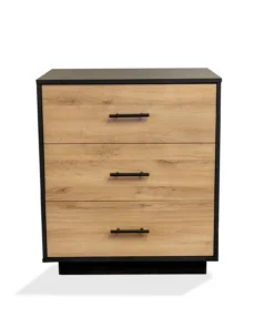 Steel & Rose Lydia Chest of Drawers, Brown and Black