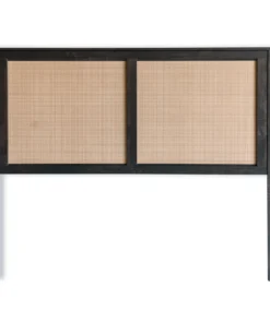 Steel & Rose Ratten Queen Headboard, Kronberg Black