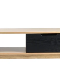 Steel & Rose Titus Coffee Table, Oak & Black
