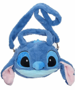 Stitch Soft Plush Crossbody Bag - Lilo & Stitch - 35x30cm - Blue