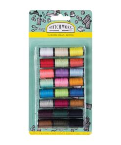 Stitch Worx - Haberdashery - Sewing Thread - Assorted Colours - 24 Piece