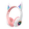 STN25 - Cat Ear Wireless LED Headphones with Microphone