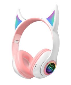 STN25 - Cat Ear Wireless LED Headphones with Microphone