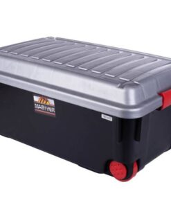 Storage Box Black with Wheels
