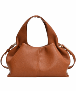 Structured Design Tan Shoulder Crossbody Bag - Brown
