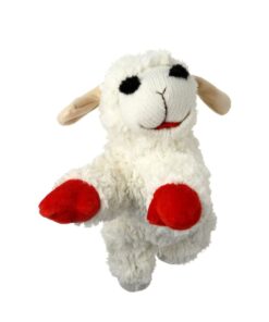 Stuffed Plush Interactive Pet Toy For Dogs Cats , Soft Squaker Chew Lamb
