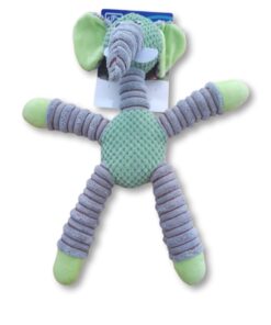 Stuffed plush Toys for Dogs, perfect for aggressive chewers. - Green & Grey