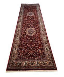 Stunning Red Nain Design Carpet 300 x 80cm
