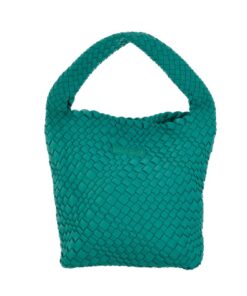 Stylin' Woven Midi Neoprene Handbag - Mint Green