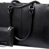 Stylish 15.6 Inch Laptop Tote with USB Port - Black