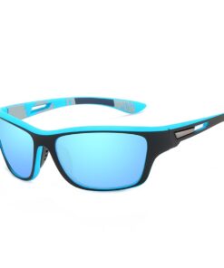Stylish Sport Polarized Folding Sunglasses - Blue, Black