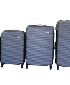 Stylish Travel Luggage Suitcase Bag Set - 4-Piece - Dark Grey