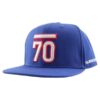 Sub Seventy Aberdeen Flat Brim Flat Bill Headwear - Royal/White/Red