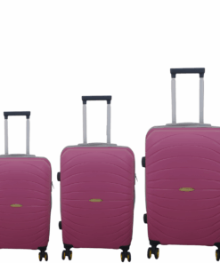 Suitcase 3 Piece Pink Luggage Bag