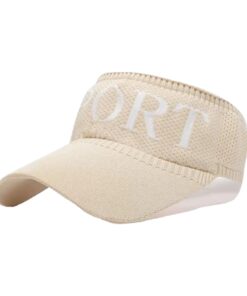 Sun Protection Visor Cap - Beige