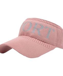 Sun Protection Visor Cap - Pink