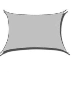 Sun Shades Sail 2x3m UV Block Waterproof Outdoor Shade Suitable for Garden - Grey