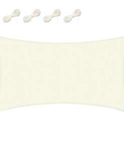 Sunshade Rectangle 300CM X 200CM With 4 Fixing Ropes - Cream