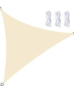 Sunshade Triangle Cream 6.0 x 4.2 x 4.2CM Including 3 Fixing Ropes