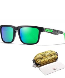 Sunstorm - Green Polarised Lifestyle Sunglasses for Men + Yellow Pouch