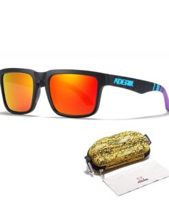 Sunstorm - Orange Polarised Lifestyle Sunglasses for Men + Yellow Pouch