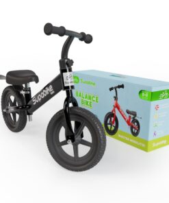SUPABIKE 12" Kids Balance Bike - 18 Months To 4 Years - Black