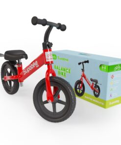SUPABIKE 12" Kids Balance Bike - 18 Months To 4 Years - Red