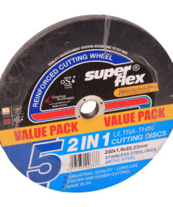 SUPER FLEX 5 Pack 230 x 1.9 x 22.23 MM Ultra - Thin Cutting Disc