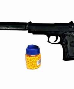 Super Force Airsoft BB Pistol With Silencer And BB Bullets 6mm