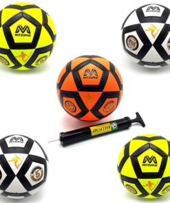 Super Saiyan God Pack of 5 Hard Ground Soccer Balls & Pump - Football Size5