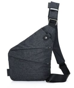 Super Slim Anti-theft Crossbody Bag - Dark Grey